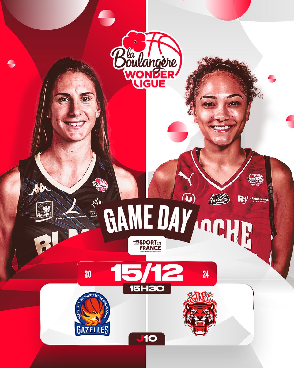 🔝 Rendez-vous ce dimanche sur <a href="/sport_en_france/">Sport en France</a> pour <a href="/BasketLMA/">BLMA</a> 🆚 <a href="/larochevendee/">La Roche Vendée Basket Club</a> 

📺 En direct et en exclusivité à partir de 15h25

#LaBoulangereWonderligue
