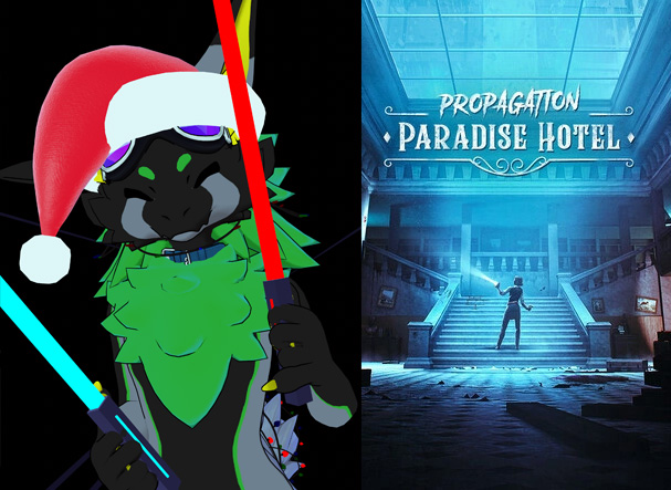 Now live twitch.tv/mugiwaracosplay   Come and chat, or chill to the music. Then spooks after.
    
 #smallstreamer #vr #VirtualReality #furry