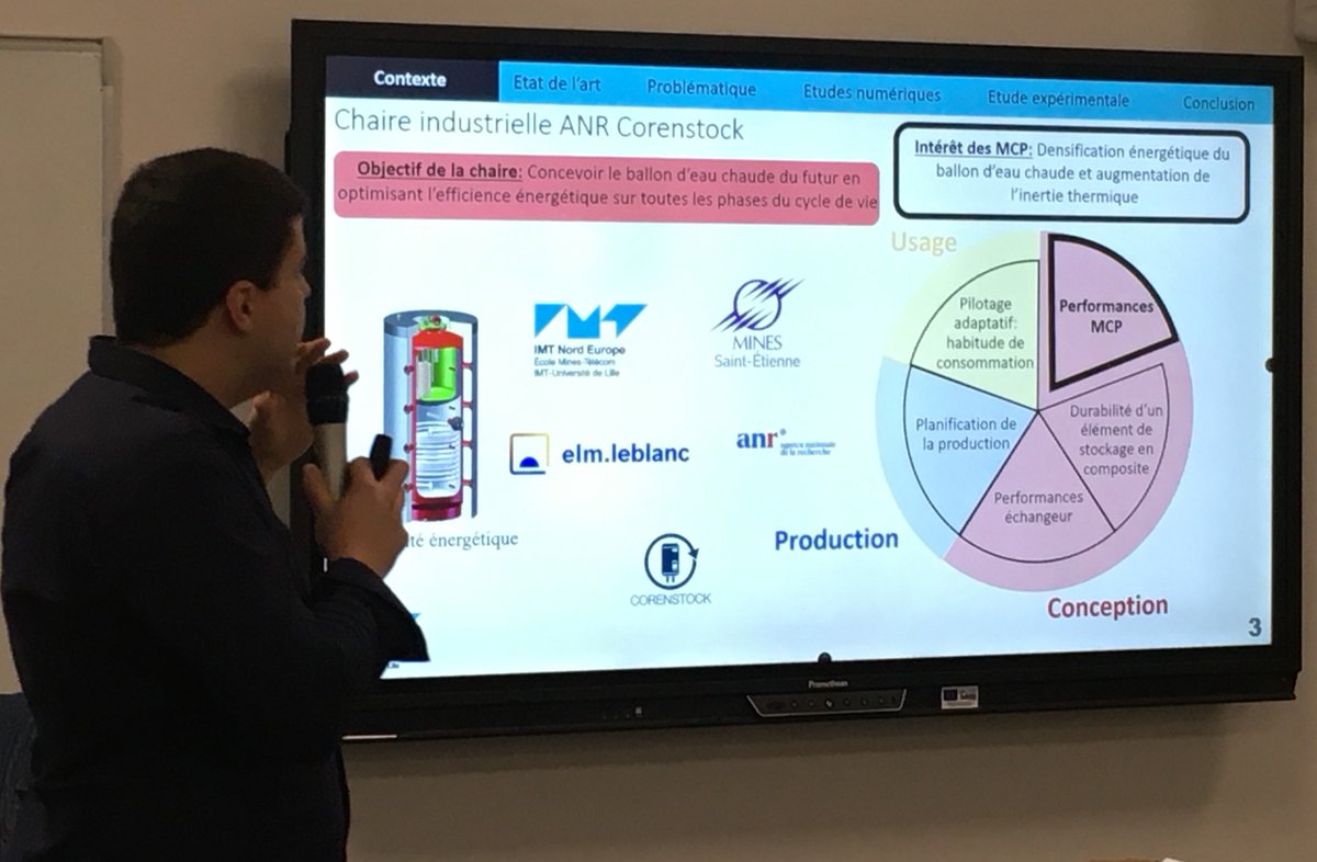P_Krawczak's tweet photo. 🔛 #SoutenanceThèse🎓d'Alexis IUNG à Douai @IMT_NordEurope | Analyse numérique du processus de fusion-solidification de matériaux à changement de phase #MCP : Application au #stockage d'#EauChaudeSanitaire | Chaire industrielle #Corenstock @IMTFrance elm.leblanc @BoschFrance https://t.co/tMyYOtxrRK