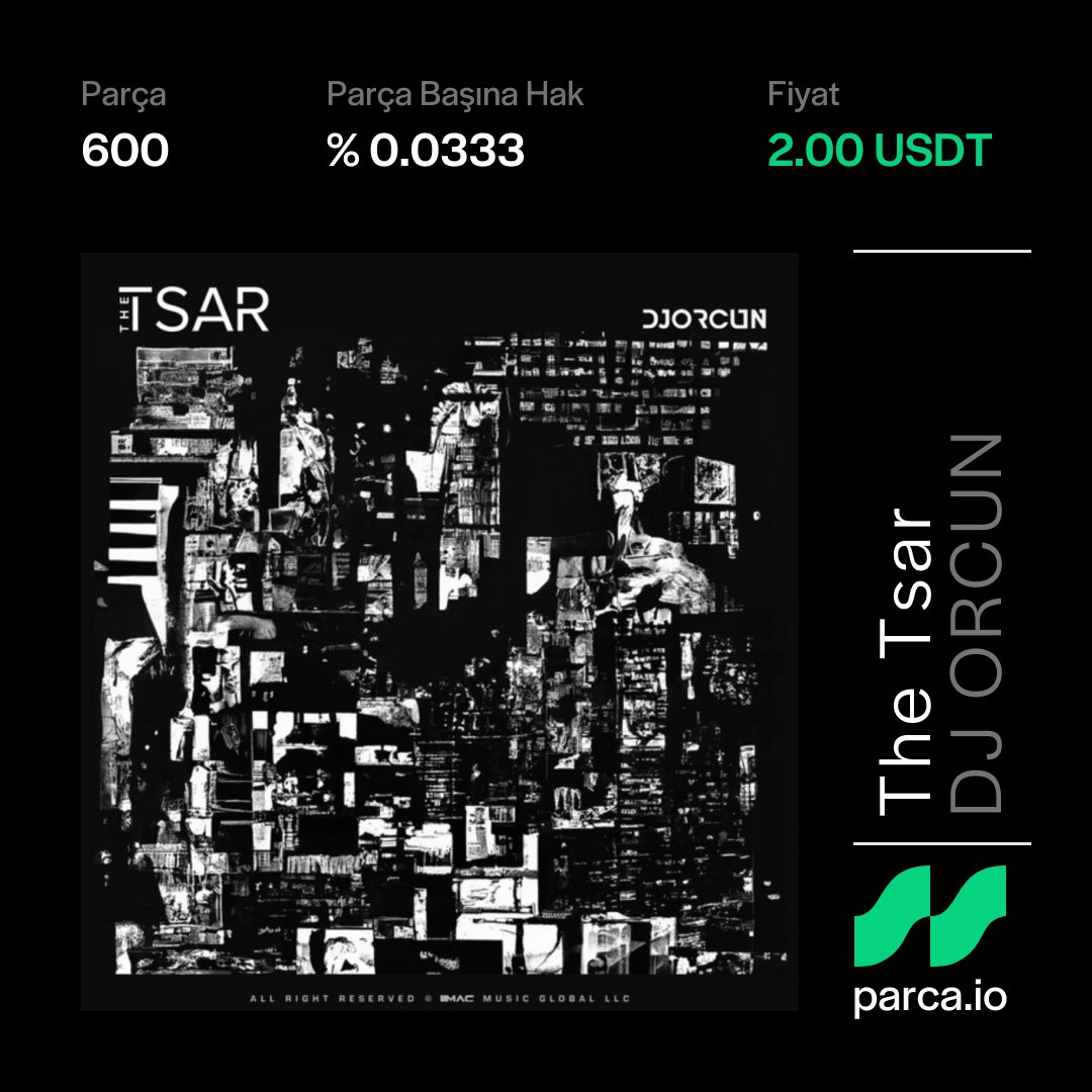 House müzik ve alt türlerinde ürettiği eserlerle dünya çapında tanınan Türk DJ ve prodüktör DJ ORCUN (<a href="/DJORCUN/">DJ ORCUN</a>), The Tsar eseriyle Parça'da! 🌟

Hemen ortak olmak için: parca.io/collections/th… ✅