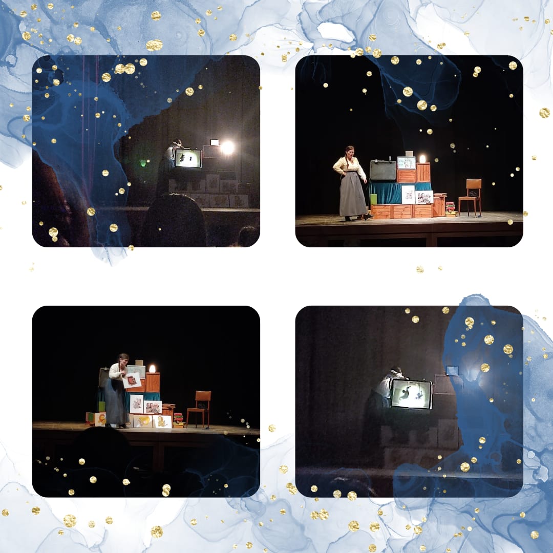 El martes, los niñ<a href="/s/">『S』</a> del 2° ciclo de EI y todo EP fuimos al auditorio Martín Frías para disfrutar de la obra de teatro "ALICE", que contaba la historia de la primera directora de cine. Su protagonista se iba transfornando en los personajes de diferentes cuentos. ¡Qué divertido!