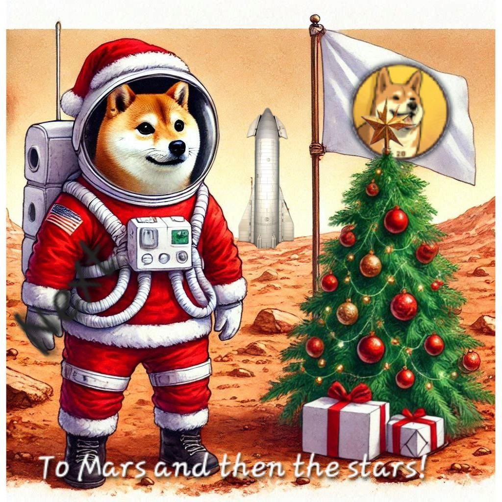 Doge20_CTO's tweet photo. 🎄 To Mars and Beyond! 🎄

Doge20 is not just about the journey—it’s about reaching for the stars together! 🌟 With the holiday spirit and our unstoppable community, the future is bright for Doge lovers everywhere.

Let’s keep building, dreaming, and growing. 🚀

#Doge20 #ToMarsAndBeyond #HolidaySpirit #CryptoCommunity