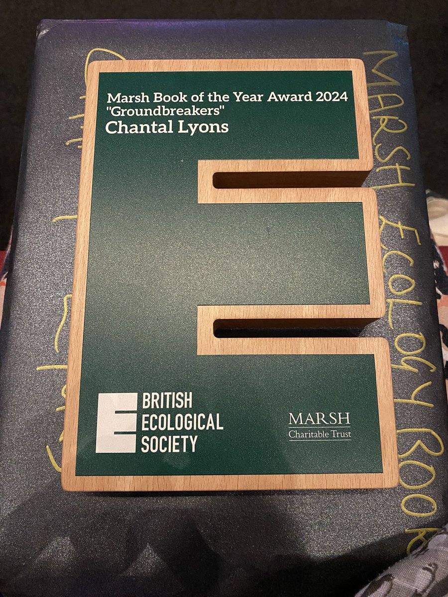 Chantal Lyons (@cslyons) on Twitter photo Just received my <a href="/BritishEcolSoc/">British Ecological Society</a> / <a href="/MarshAwards/">Marsh Charitable Trust</a> prize for GROUNDBREAKERS - what a feeling! Just received my <a href="/BritishEcolSoc/">British Ecological Society</a> / <a href="/MarshAwards/">Marsh Charitable Trust</a> prize for GROUNDBREAKERS - what a feeling!