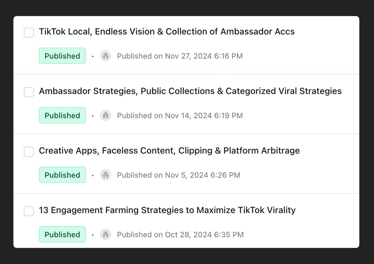 More organic growth strategies, ideas &amp; bangers...

...exclusively shared through my long-form newsletter. 

Next edition sending today. Subscribe below (it's free):