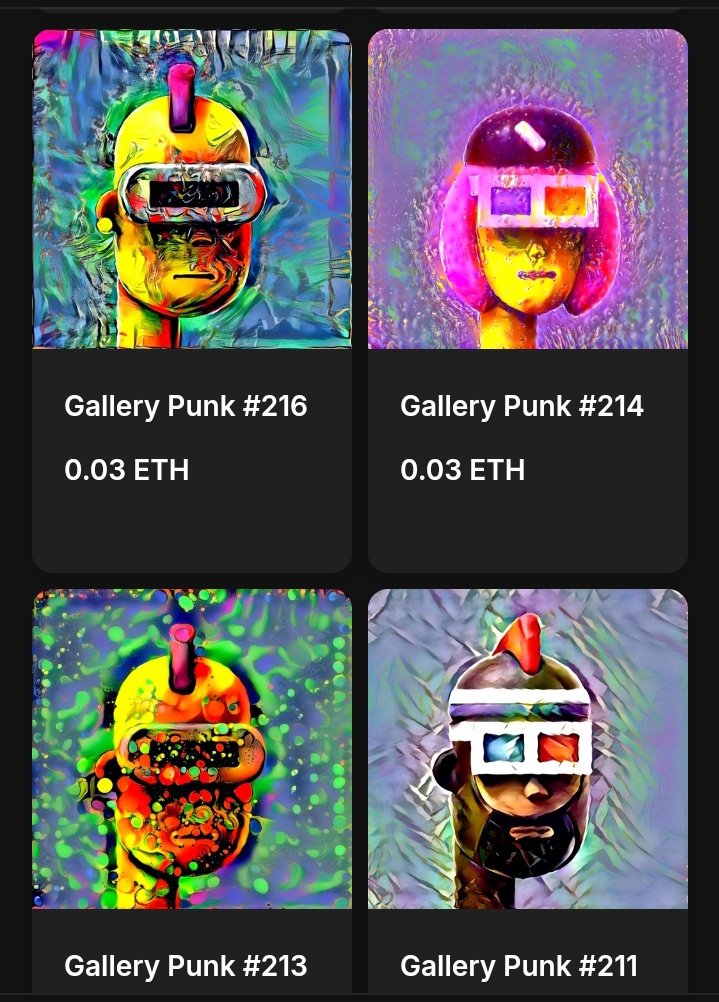 John_NFTgod's tweet photo. Not afflicted to the Larva Labs But still unique!
If you love the Punks You might wonna check this out too
Gallery Punks available for sale on Opensea #Punks #GalleryPunks #PunkLover #NFTdrops #NFTCommunity https://t.co/JWCuP58dMD