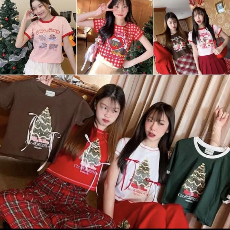 Middle_Jari's tweet photo. ใกล้เทศกาลคริสมาสต์แล้ว 🎄หาเสื้อน่ารักๆไปใส่ฉลองให้เข้ากับเทศกาลกันดีกว่าสร้างความสดใส มีทั้งแบบเสื้อครอปเบบี้ที เสื้อยืดโอเวอร์ไซส์ด้วย ลองไปเลือกดูลายกันเยอะแยะมากมาย 

🛒 พิกัด เสื้อคริสมาสต์ https://t.co/vBHuBrz4Ko

#เสื้อลายคริสมาต์ #เสื้อครอปเบบี้ที #เสื้อยืดลายคริสมาสต์ https://t.co/9C5tXAvQ5q
