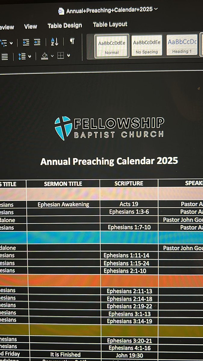 Aaron_Visser's tweet photo. Finalizing the sermon calendar for 2025. https://t.co/vrGtBMI0XU