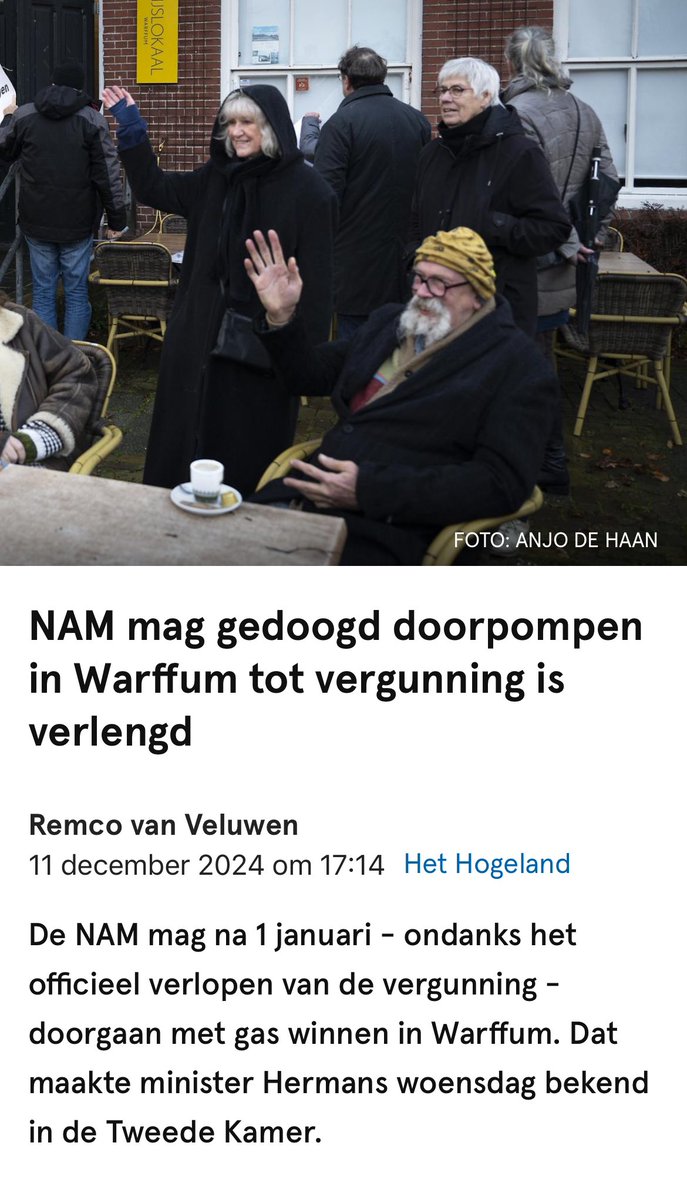 Onwerkelijk, maar het gebeurd. 

Stukken die ontbreken, achterhouden informatie en het rookgordijn van leveringszekerheid. 

En als kers op de taart; het gedogen van gaswinning zonder vergunning in Groningen.

Het voelt alsof we weer terug in de tijd gaan

#gaswinning #groningen
