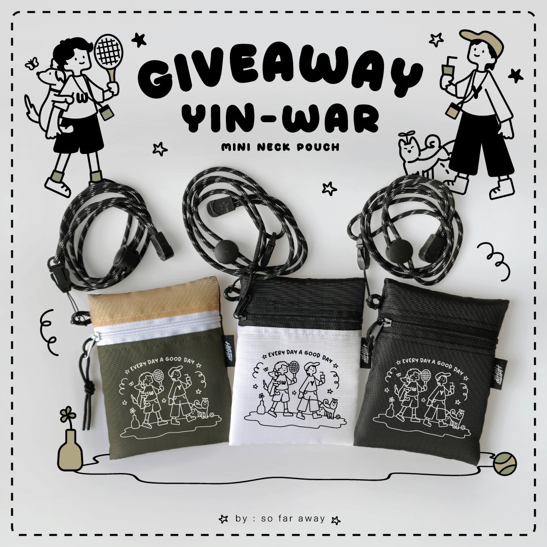 fpeuay's tweet photo. ✦ GIVEAWAY ONLINE  ✦
สุ่มแจกกระเป๋าห้อยคอ  12 ใบ (คละสี)
** รีทวิตหรือกด♡ ** ไว้ก็ได้นะคะ
เดี๋ยวค่ำๆมาจุ่มเพ่ยอผู้โชคดีฮะ  ツ

#warwanarat #yinyin_anw #yinwarfanart https://t.co/hhEzmyn41q