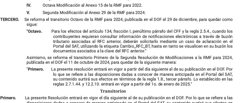 Se realizar un cambio en el inicio de la vigencia de la Regla 2.7.1.44 iniciando el 01 de enero de 2025.
Iniciando el próximo primero de enero. 
Avaluos comerciales necesarios hasta el próximo año.
<a href="/notaria30bcs/">Notaria 30 BCS</a> <a href="/CNotariosBCS/">ColegiodeNotariosBCS</a> <a href="/notariadomex/">Notariado Mexicano</a> <a href="/notariosdmexico/">notariosdemexico</a>