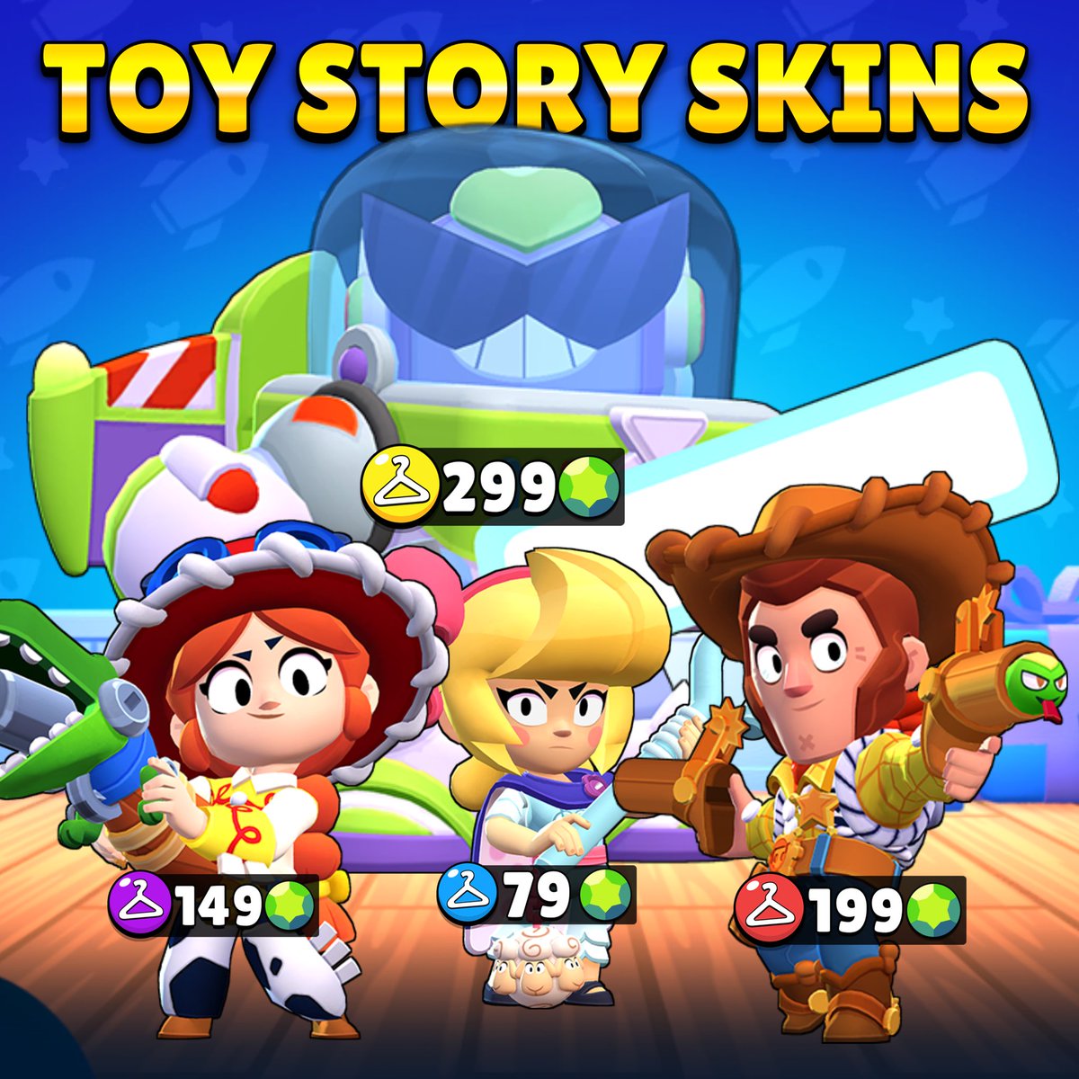 Toy story skins price 💎
#brawlstars #ToyStory #supercell