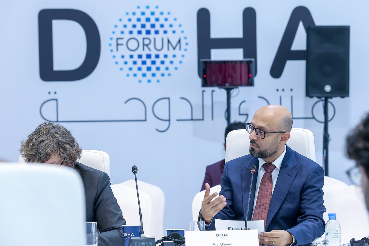 ‘Rapid and transformative changes are creating some hope for catching up to the rest of the world… Such a promise will not be realized by technology alone… it requires thoughtful governance.’ – Ala Qasem, CEO, DeepRoot Consulting at #DohaForum. <a href="/alaqasemye/">Ala Qasem</a> @DeepRootYemen