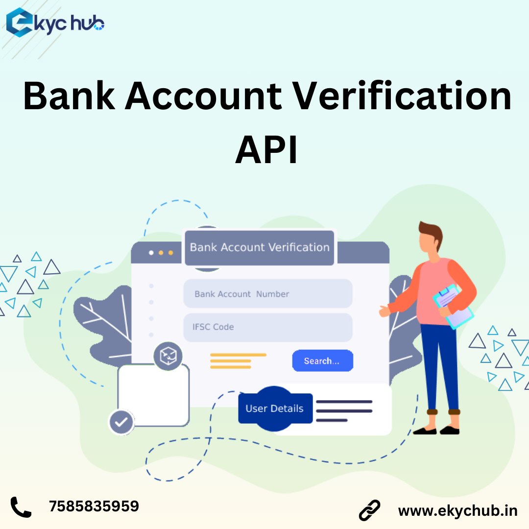 ekyc_hub's tweet image. Bank Account verification API Verify Bank Accounts with Confidence – EKYCHUB's API Delivers Speed, Security, and Accuracy Every Time! #bankverificationapi
#panverificationapi #ekychub #KYCVerificationAPI #identityverification #APIforKY #kycverificationapi #ekychub #API #aadhaarv