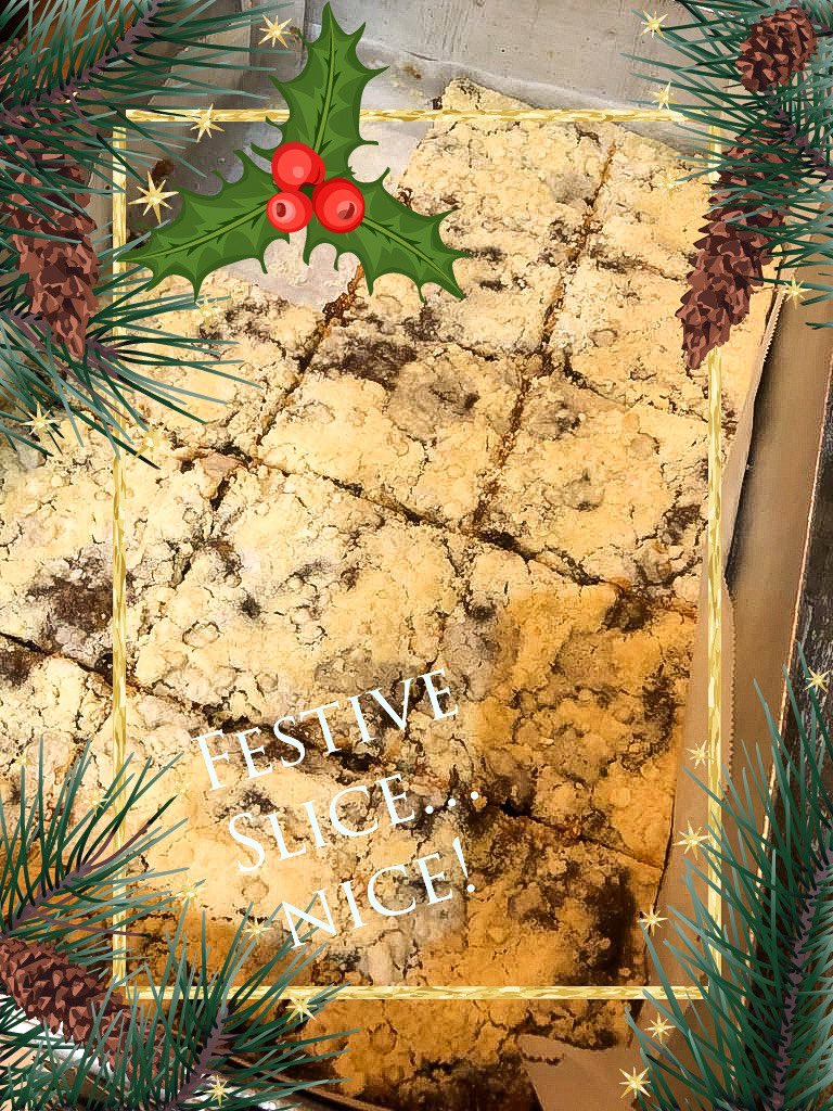 Festive mince slice! A new batch of parsnip soup today too. All homemade. #coffee #InStroud #takeaway #Xmas