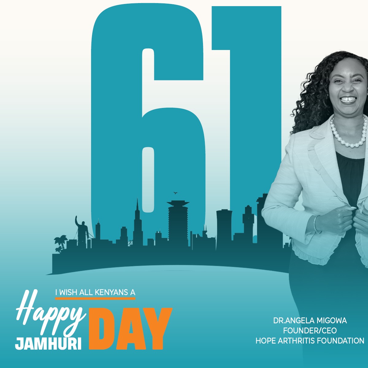 Dr. Angela Migowa (@angela_migowa) on Twitter photo "Liberty is the Breathe of Life to Nations"..George Bernard Shaw.
Together with <a href="/HopeArthritis/">Hope Arthritis Foundation</a>, wishing All Kenyans Happy Jamhuri Day "Liberty is the Breathe of Life to Nations"..George Bernard Shaw.
Together with <a href="/HopeArthritis/">Hope Arthritis Foundation</a>, wishing All Kenyans Happy Jamhuri Day