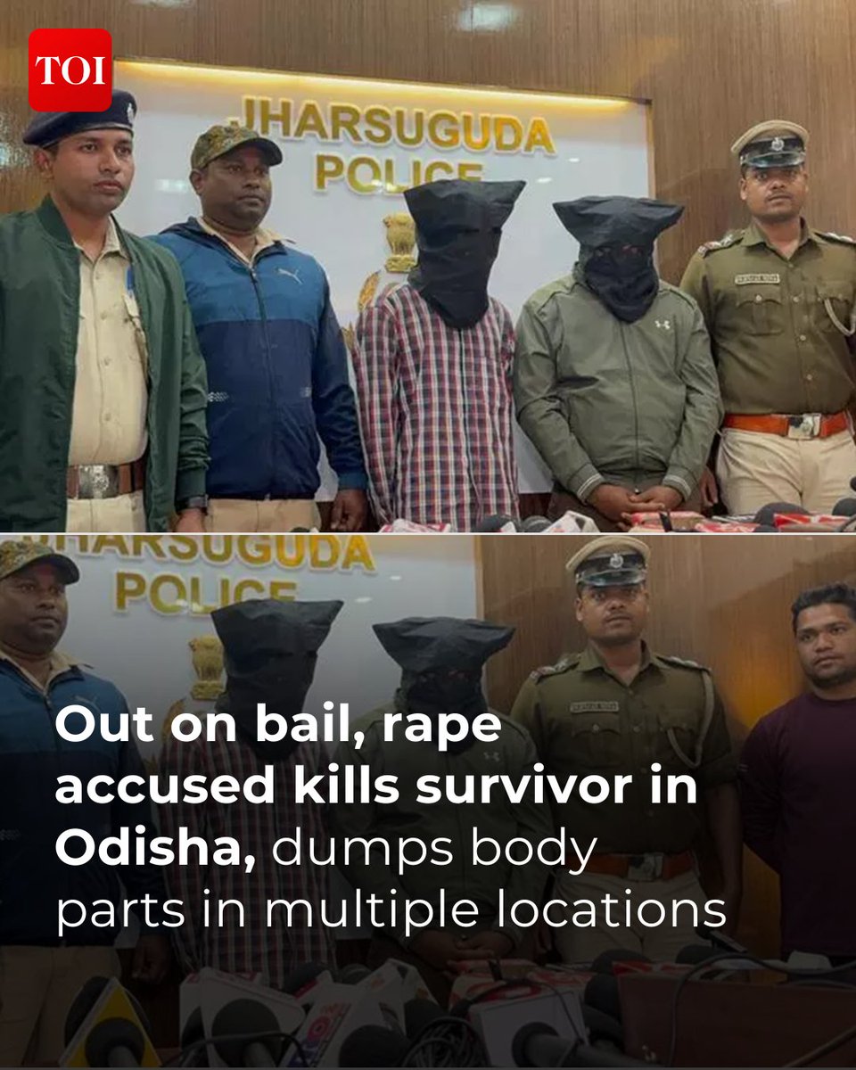 zoo_bear's tweet photo. A rape accused who was released on bail on Dec 4 after his Aug arrest under the POCSO Act. On 7th Dec, He murdered the victim after failed attempts to convince the girl to change her statement. The accused slit her neck with a knife and cut her into pieces, stuffed the body parts in separate bags and dumped the body parts  across different locations.