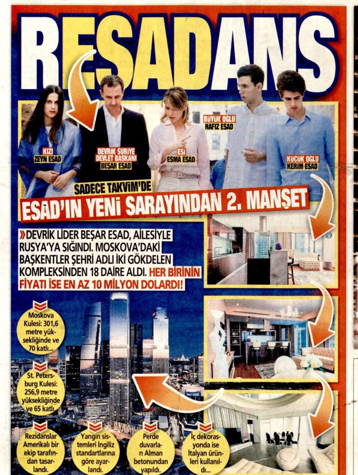 YasarGoren5816's tweet image. Beşar Esed, Moskova'ya yerleşiyor... Suriye halkından çaldığı milyarları harcamaya başladı...