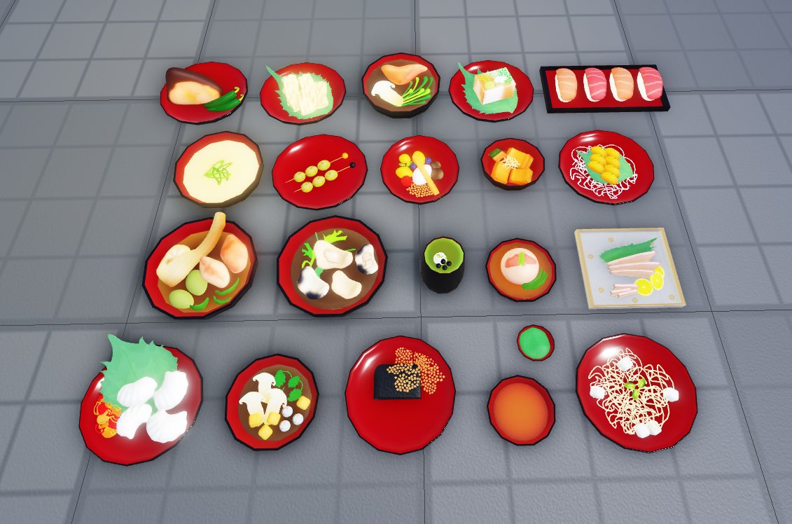 Bombshell_Ks's tweet image. Japanese Food Models #robloxmodeler #rodev #b3d #RobloxDevs #robloxart
