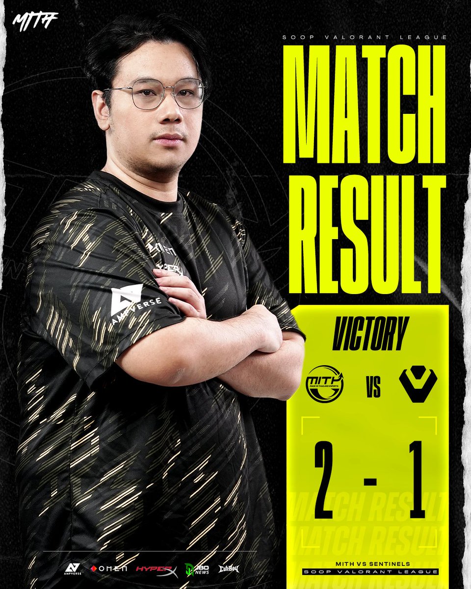 MiTHeSports's tweet photo. 𝐌𝐢𝐓𝐇 𝐕𝐀𝐋𝐎𝐑𝐀𝐍𝐓 💛 เอาชนะ 𝐒𝐞𝐧𝐭𝐢𝐧𝐞𝐥𝐬 ไป 2-1 แผนที่

ในรายการ 𝐒𝐎𝐎𝐏 𝐕𝐀𝐋𝐎𝐑𝐀𝐍𝐓 𝐋𝐄𝐀𝐆𝐔𝐄 𝟐𝟎𝟐𝟒 𝐆𝐫𝐨𝐮𝐩 𝐀 : 𝑊𝑖𝑛𝑛𝑒𝑟 𝑀𝑎𝑡𝑐ℎ
⋆
👊🏻 เข้าสู่รอบ 𝑃𝑙𝑎𝑦𝑜𝑓𝑓 เจอทีมไหน เรามารอรู้ผลในวันพรุ่งนี้ 🔥
⋆
ฝากติดตามเชียร์การแข่งขันกันต่อในวันที่ 14 ธันวาคม
⏰ เวลาไทย 15:00 น. เป็นต้นไป | BO3
#MiTHSU #MiTHxSVL2024 
⋆

============================================
✅ติดตามข่าวสารอีสปอร์ตได้ที่ - https://t.co/2LY6p5XKGY
.
#MiTH #Ampverse #HyperX #OMEN #JBONEWS #CuteBoy