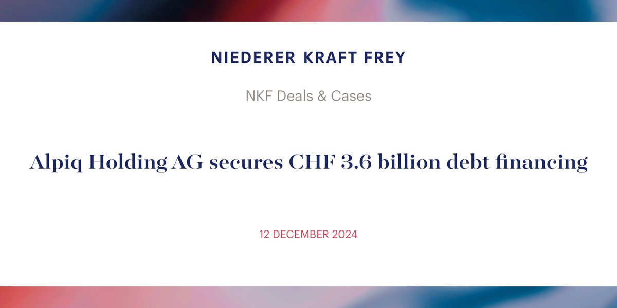 Niederer Kraft Frey tweet media