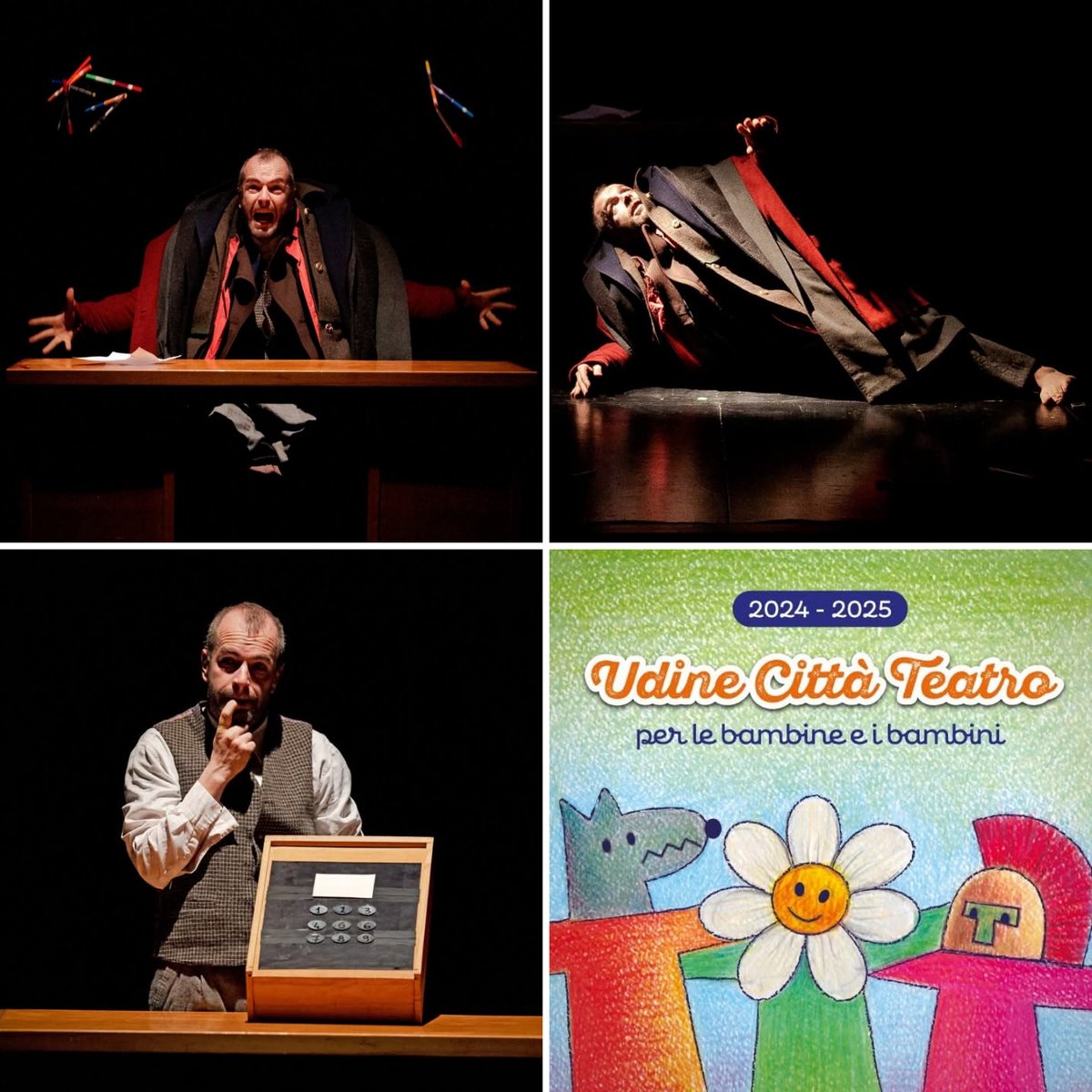 CSSUdine's tweet image. Un'immersione comica nel mondo della burocrazia per bambine/i dai 4 anni! #OvercoatS di e con #DavidePerissutti #CircoAllInCirca ci aspetta domenica 15 dicembre h17 a #Udine #TeatroPalamostre per #ContattoTIG in famiglia 
Da h16 lab gratuito con Damatrà
&amp;gt; bit.ly/CappottoUdine