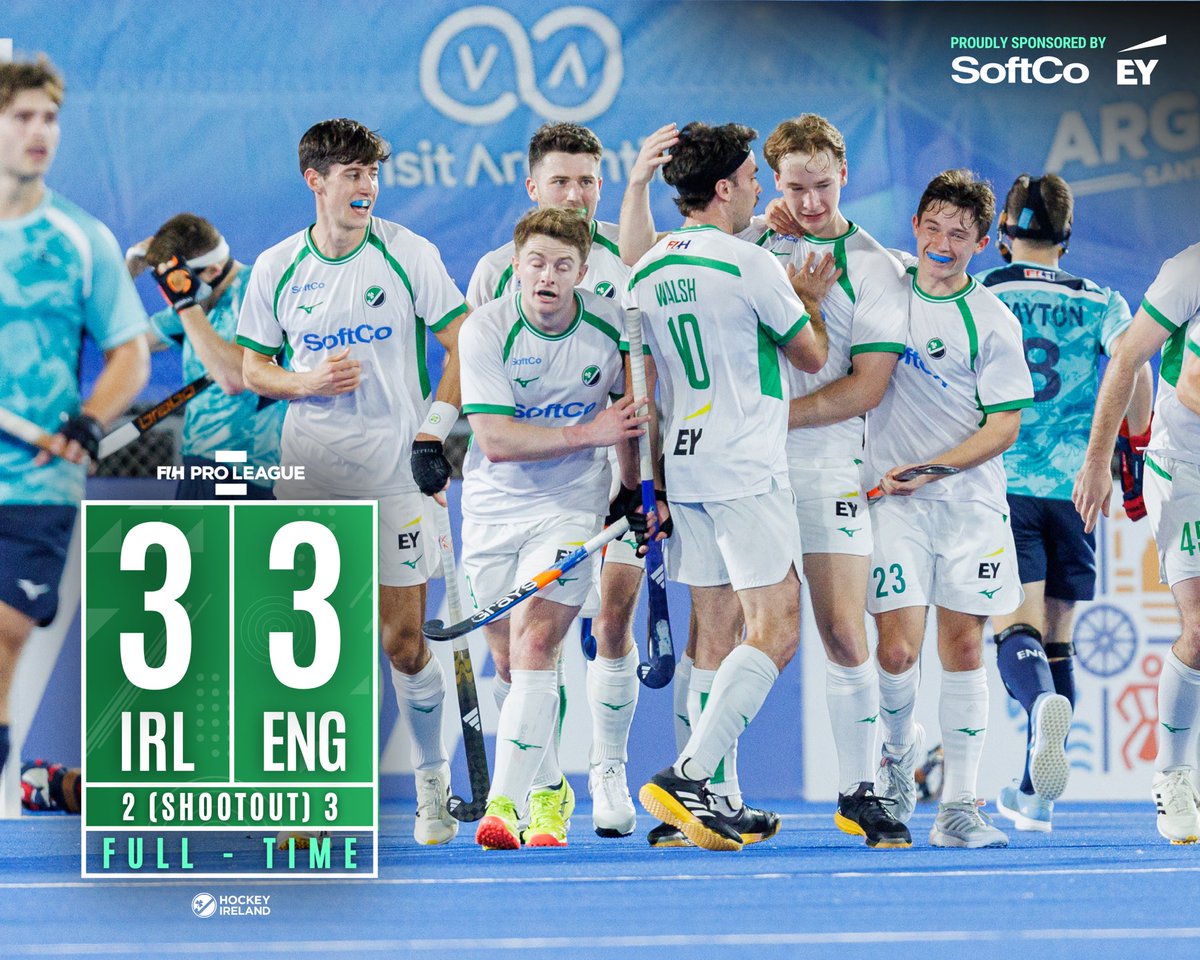 The points are shared in our opening game 🤝

What an effort from the lads in the first game of our 2024/25 FIH Pro League campaign. IRL threw everything they had at ENG today, leading 3-1 going into the final stages. ENG pulled two quick goals back having pulled their keeper to