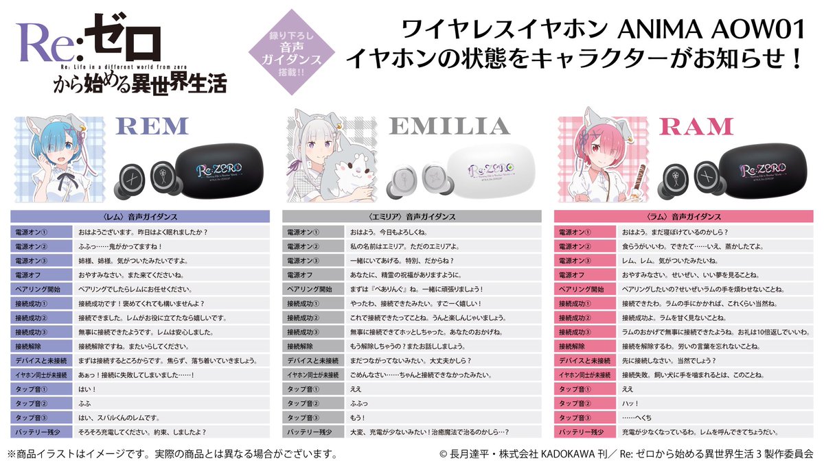 Re:ゼロから始める異世界生活 × オンキヨー 明日12月13日(金)15:00より