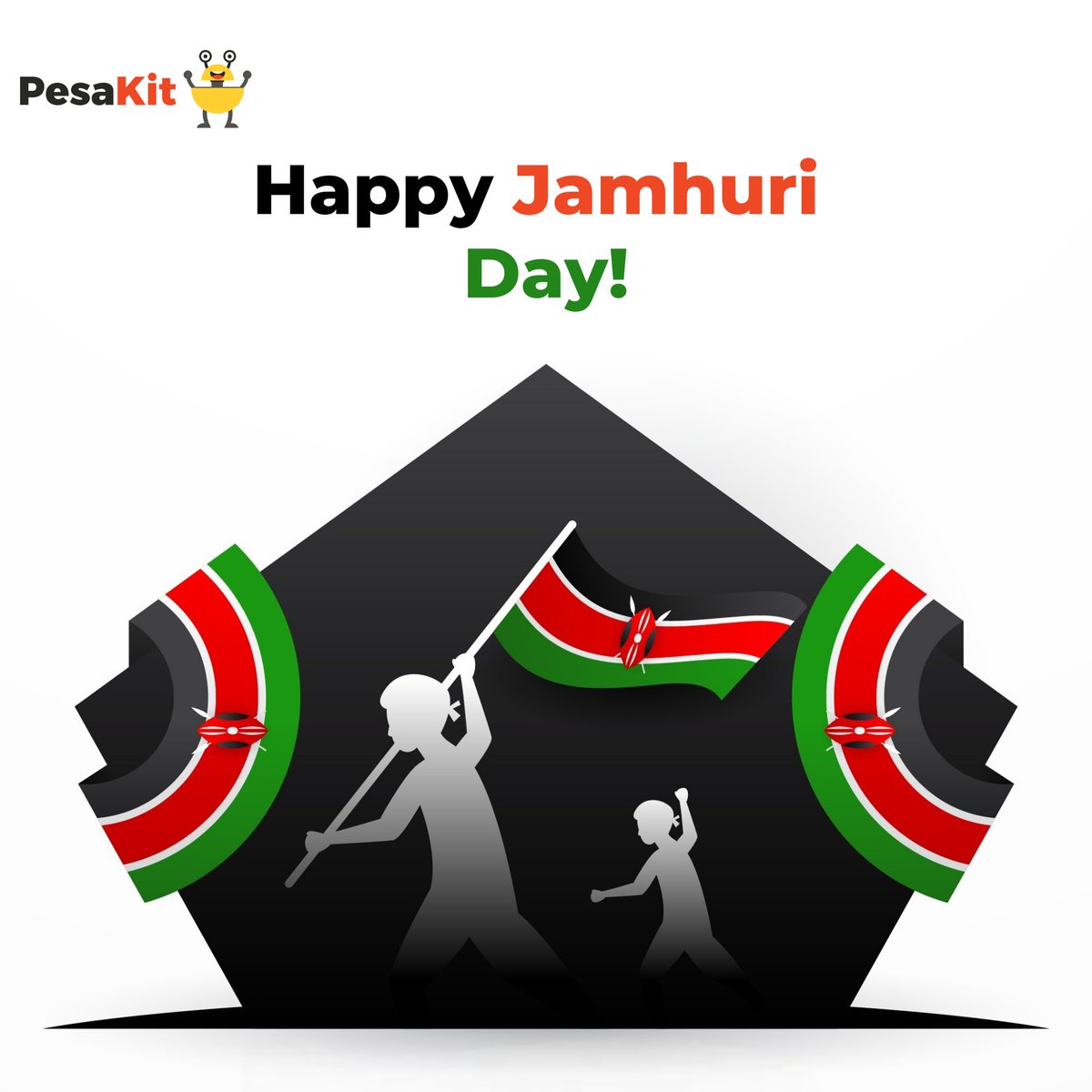 Happy Jamhuri Day! 🇰🇪  
Wishing you a joyful day filled with pride as we honor the Heroes of Kenya's independence.
#PesaKit