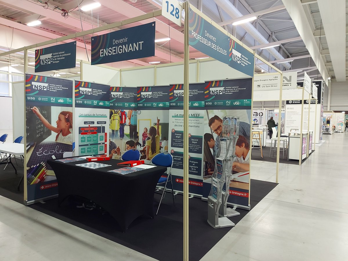 Pour devenir enseignant.e - Venez à la rencontre des formateurs et personnels administratifs du site briochin de l'<a href="/INSPE_Bretagne/">INSPÉ de Bretagne</a> sur le stand n°128 du salon <a href="/suparmor22/">SUP ARMOR</a> de Saint-Brieuc qui ouvre aujourd'hui à 9h00 jusqu'au 14 décembre 13h00.