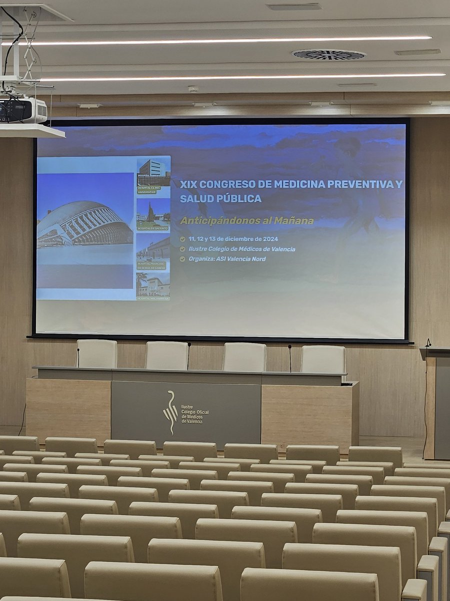 🟠 Hoy comineza el XIX Congreso de la Sociedad Valenciana de Medicina Preventiva y Salud Pública, "Anticipándose al mañana"
Programa completo: svmpspgs.es
...
#SvmpspValencia
#MedicinaPreventiva #SaludPublica