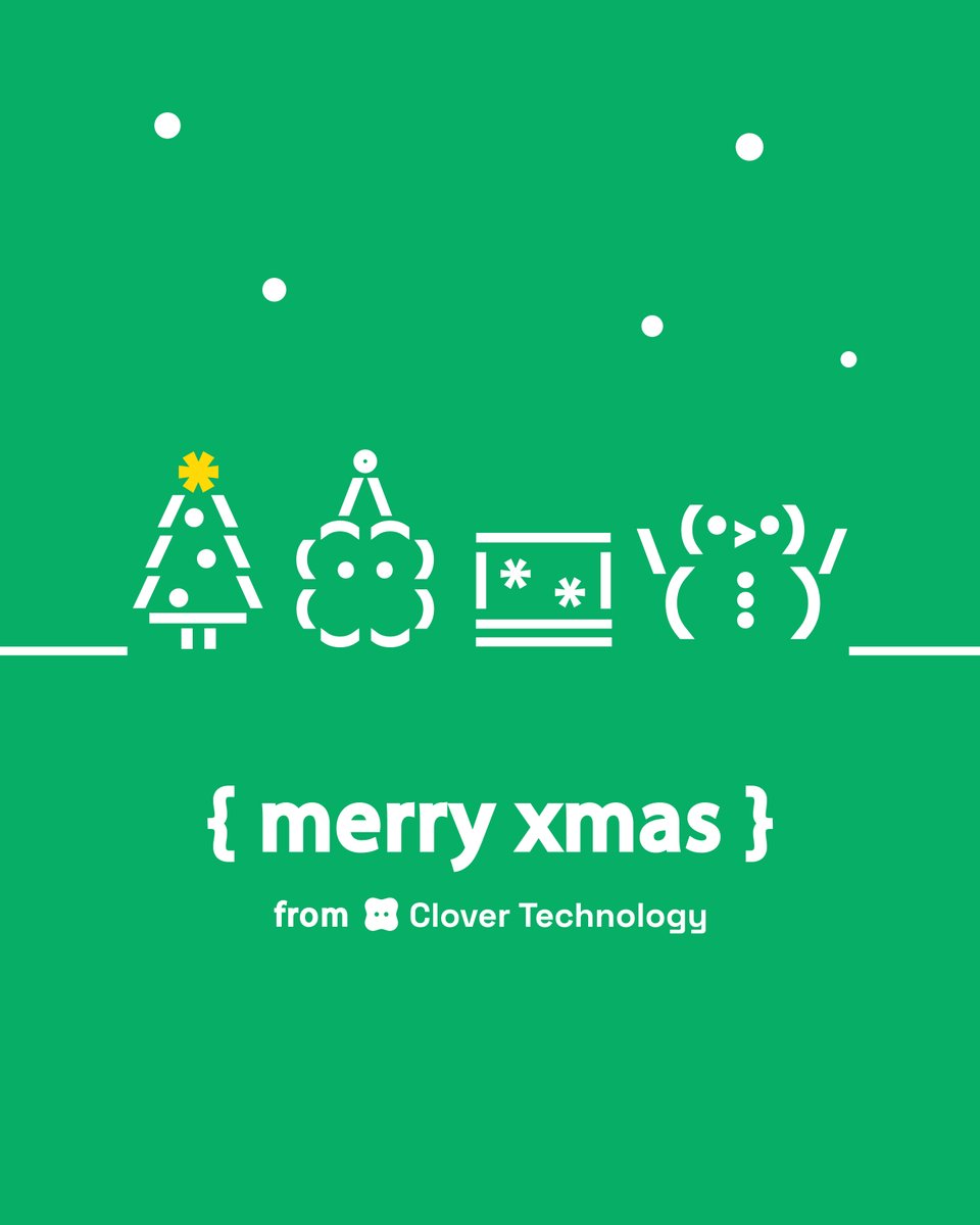 clovertech_co's tweet image. 🎄🍀🖥️☃️
Merry Christmas from the Clover Tech team! 
Wishing you a joyful Christmas with your loved ones!
May 2025 bring you new opportunities and abundant blessings! 🌟

#MerryChristmas #CloverTechnology #WorldwideBusiness #WebServices #DigitalArt #CloudSolutions #ITSupport