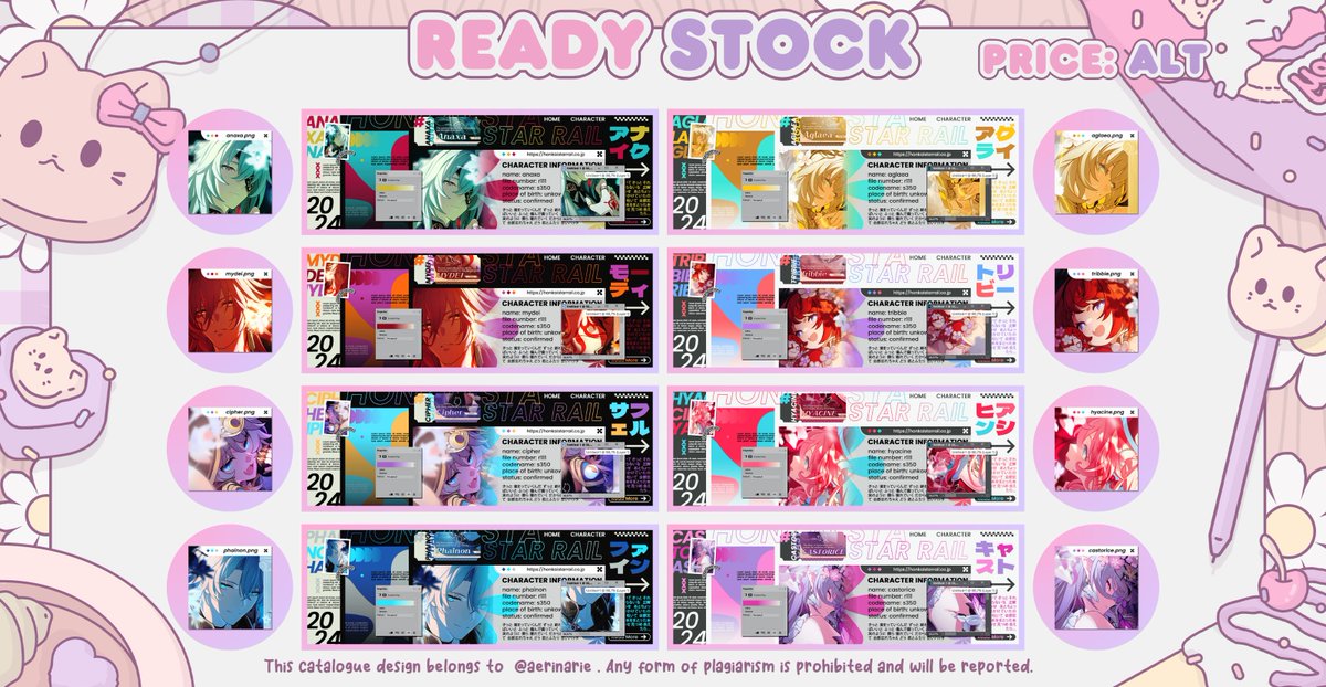 RTs appreciated, tsym! 🌹✨ #zonauang #zonaba

Hihi semua!! Dalam rangka 12.12 Aerin mau FLASH SALE layout 2D Genshin, HSR &amp; Wuwa! Harganya 8-18K &amp; udh tertera di ALT. Bisa sung DM aku utk jajan 😋 This sale will end tomorrow, 13 Dec at 15:00 WIB. Yuk jajan before its all gone~