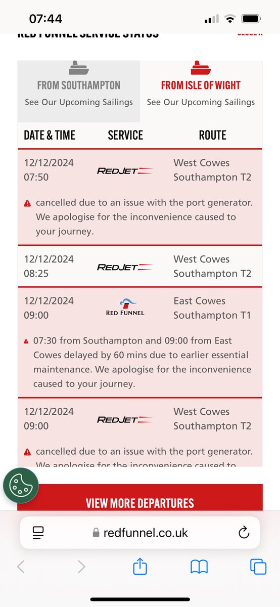 RedfunnelC's tweet photo. @RedFunnelFerry Just don’t expect to ferry to be running! https://t.co/R2f5Tor2Ky
