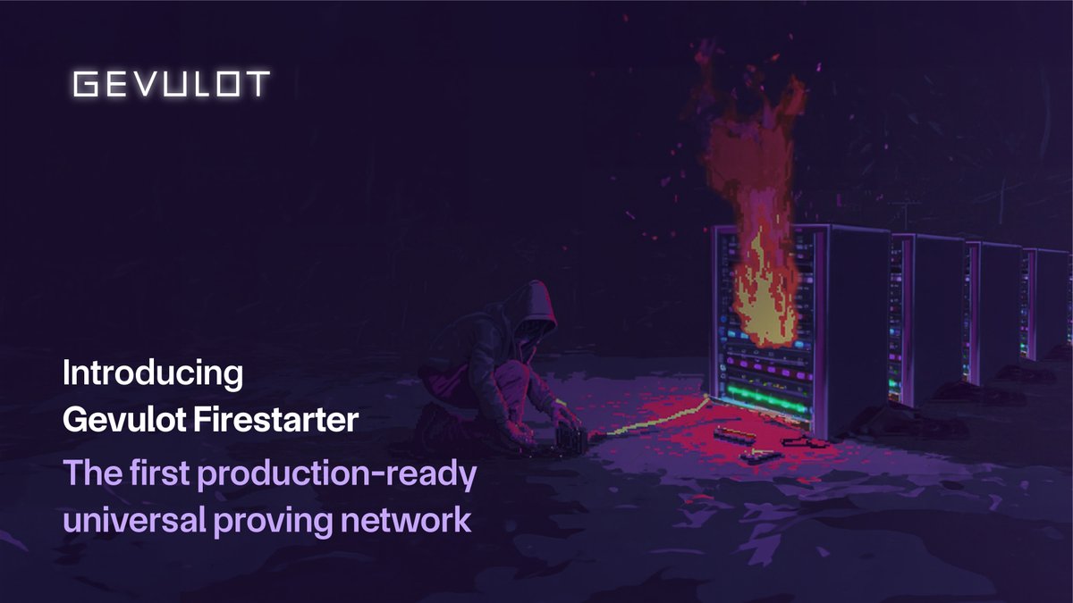Need to generate ZK proofs? The Firestarter network is here to help.

-Any prover or proof system
-Enterprise-grade performance
-Up to 95% lower costs

Already proving ZKSync, Aztec &amp; Scroll. Visit https://t.co/4AnFGMVOdw to get started. https://t.co/QNbrDs8sec