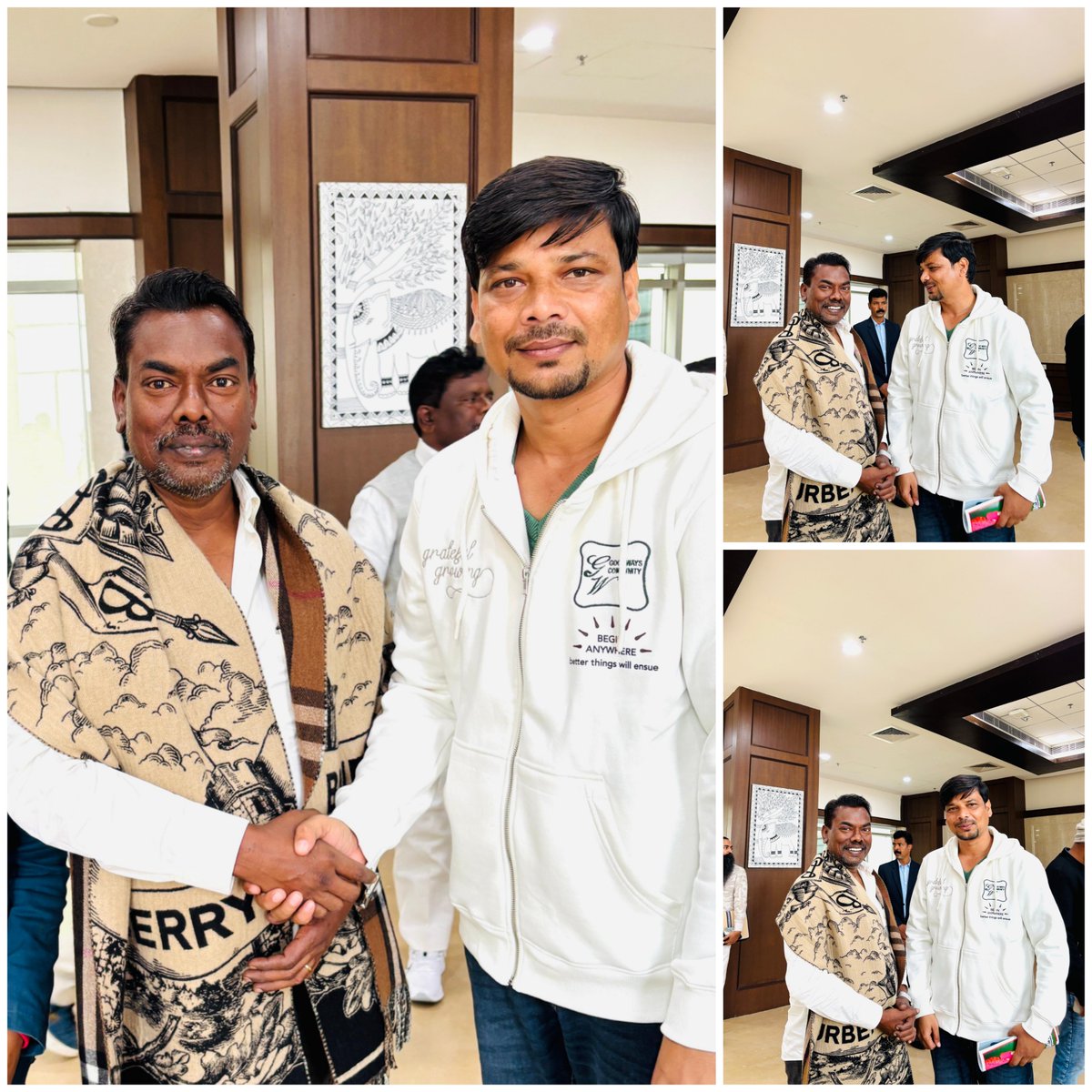 दुमका विधानसभा क्षेत्र के लोकप्रिय माननीय विधायक बड़े भाई श्री <a href="/BasantSorenMLA/">Basant Soren</a> जी से मुलाकात कर स्नेह और मार्गदर्शन प्राप्त किया। 

इस दौरान सामाजिक एवं राजनीतिक मुद्दों पर चर्चा-परिचर्चा हुई। हेमंत सरकार द्वारा राज्यहित और जनहित में चलाई जा रही विकास योजनाओं को जन-जन तक पहुंचाना