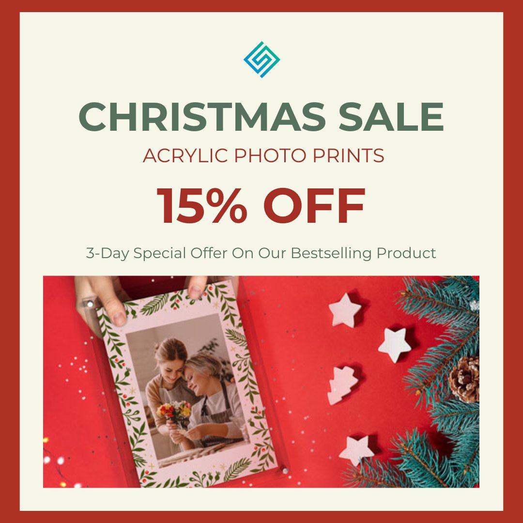 On the first day of Christmas, your true partner gave to you… 🎶
🎁15% OFF Acrylic Photo Print Signs – perfect #gifts for colleagues, friends &amp; family!

🖼️ Bestseller alert! 
🛒 Valid Dec 12–14 – don’t miss it! squaresigns.com/product/acryli…
#12DaysOfChristmas #AcrylicSigns #photoprint