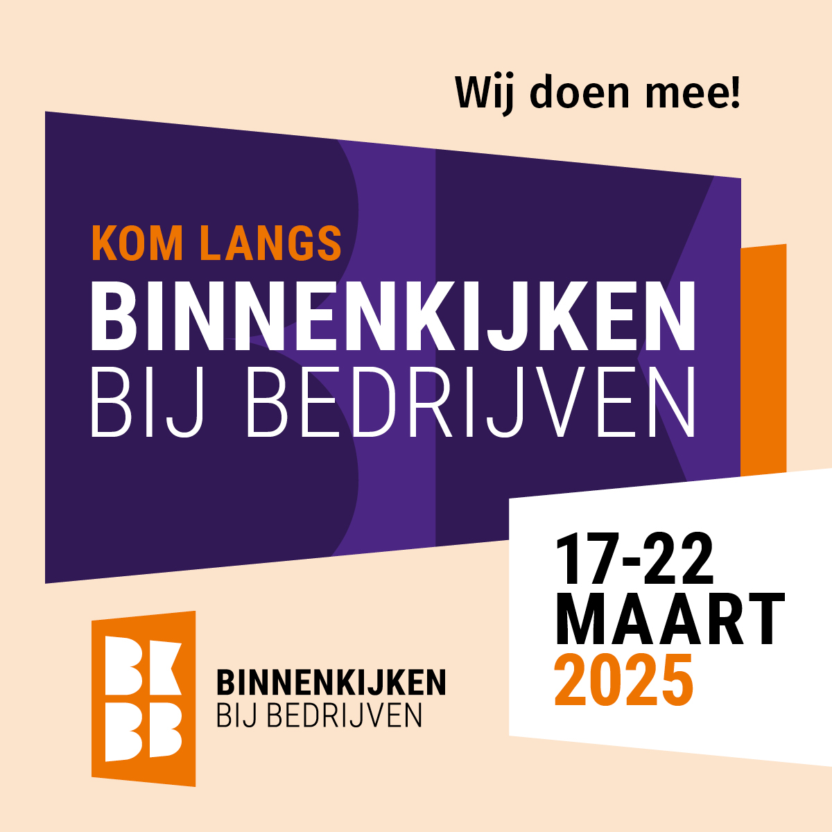BKBB is hét evenement voor werkgevers om op een laagdrempelige manier potentiële werknemers te ontmoeten. Wil je als werkgever in beeld komen bij werkzoekenden en stagiairs? Doe dan mee. Inschrijven kan via obi41.nl/5n78thua 📝

Meer info: obi41.nl/yc4s74m2 🖥️
