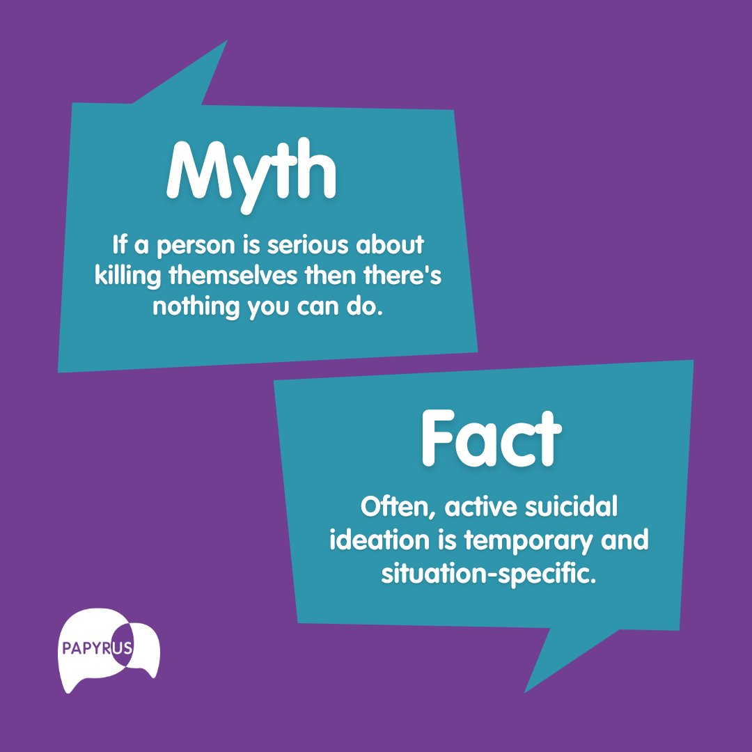 Active suicidal ideation is often temporary and situation-specific.

Your words can make a difference. Let's break down the stigma and offer support to those who need it.

Remember, you're not alone. 💜

#SuicidePrevention