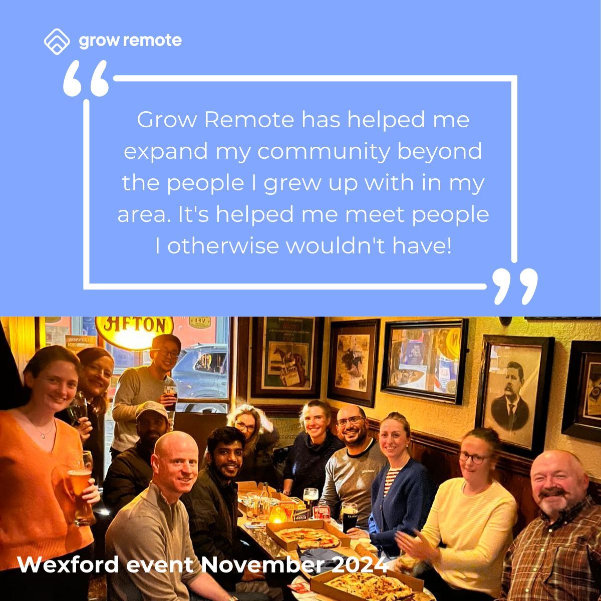 GrowRemoteIrl's tweet image. If you are working remotely and feeling isolated, you are not on your own. 

Grow Remote provides local events for remote workers. Check to see if there is one in your area today:buff.ly/3nSGuF6

#Irelandevents #community #remotework #networking