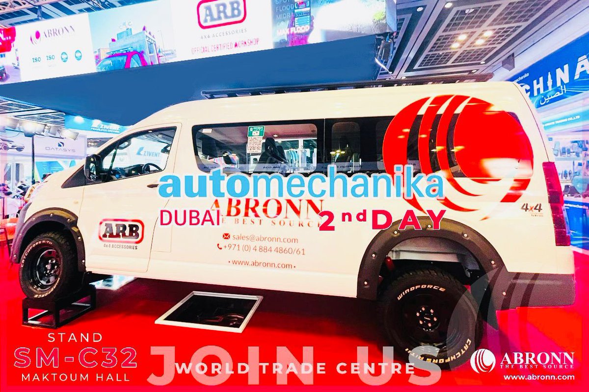 abronnfze's tweet photo. Day 2 at Automechanika Dubai 2024 – Welcome Back to Abronn!
The excitement continues – visit us today!
#Day2 #AutomechanikaDubai #WelcomeToAbronn #AbronnFZE #OffRoadInnovation #4x4Solutions https://t.co/9B6vMkRr84