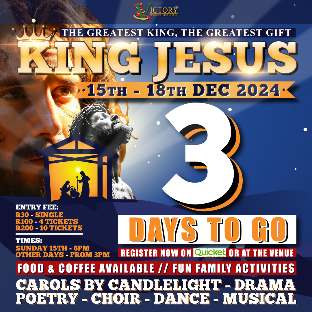 𝟑 𝐃𝐀𝐘𝐒 𝐓𝐎 𝐆𝐎! 🎉
𝐓𝐡𝐞 𝐰𝐚𝐢𝐭 𝐢𝐬 𝐚𝐥𝐦𝐨𝐬𝐭 𝐨𝐯𝐞𝐫—𝐠𝐞𝐭 𝐫𝐞𝐚𝐝𝐲 𝐟𝐨𝐫 𝐚𝐧 𝐮𝐧𝐟𝐨𝐫𝐠𝐞𝐭𝐭𝐚𝐛𝐥𝐞 𝐞𝐱𝐩𝐞𝐫𝐢𝐞𝐧𝐜𝐞. 𝐒𝐞𝐞 𝐲𝐨𝐮 𝐬𝐨𝐨𝐧!

quicket.co.za/events/292929-…...