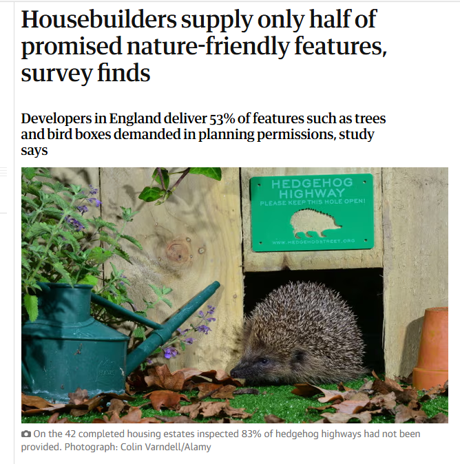 Today there's much talk of the need of new housing. But, as co-author @drkierachapman says in today's Guardian article:

"When it comes to priorities, this is not an either/or situation: humans need healthy green spaces to flourish."

6/8