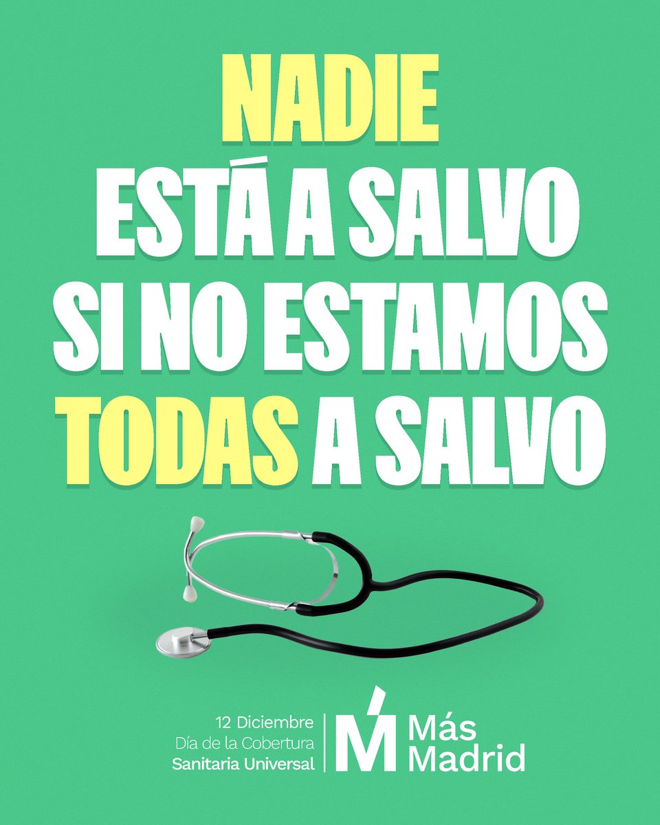Segura, justa, gratuita, solidaria, equitativa, sostenible, de calidad, eficaz, eficiente y profesional. Sanidad Universal.