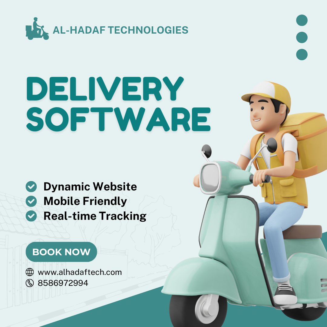 ALHADAFTECHNOL1's tweet image. Upgrade Your Delivery Business with Our Software!

Real-time order tracking
Optimized delivery routes
Fleet &amp;amp; driver management

Boost efficiency and customer satisfaction today

+91-8586972994 
alhadaftech.com
#DeliverySoftware #LogisticsTech #SmartSolutions #AlHadafTech