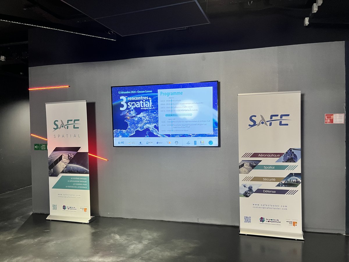 MEOSS (@meoss_space) on Twitter photo 🚀 Rencontres du Spatial 2024 à Cannes !
✨ RDV à 14h avec la Région Sud pour présenter nos expérimentations
🤝 Venez échanger & découvrir nos solutions à l’espace démo
🙏 Merci à Pole SAFE, <a href="/CNES/">CNES</a>, <a href="/MaRegionSud/">Région Sud</a>, <a href="/Occitanie/">Région Occitanie</a> & Cannes Pays de Lérins !
#innovation #spatial 🚀 Rencontres du Spatial 2024 à Cannes !
✨ RDV à 14h avec la Région Sud pour présenter nos expérimentations
🤝 Venez échanger & découvrir nos solutions à l’espace démo
🙏 Merci à Pole SAFE, <a href="/CNES/">CNES</a>, <a href="/MaRegionSud/">Région Sud</a>, <a href="/Occitanie/">Région Occitanie</a> & Cannes Pays de Lérins !
#innovation #spatial