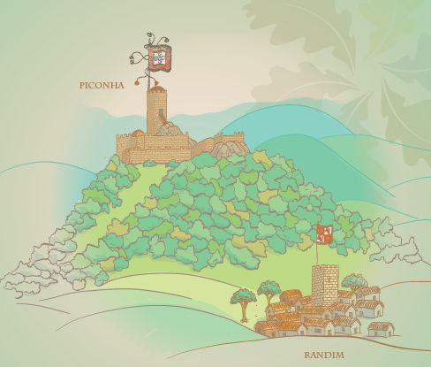 O castelo da Piconha con Randin e a súa torre (Calvos de Randín #Raia #RBTGX)