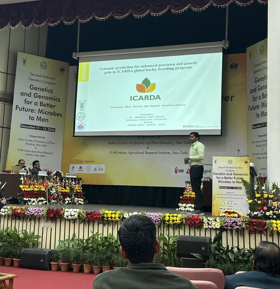 Akanksha Singh (@akankshasi76161) on Twitter photo Dr Narayan Devate giving a talk at “ Genetics and Genomics for a better future: Microbes to Man <a href="/ICARDA/">ICARDA</a> <a href="/Miguel_ICARDA/">Miguel Sanchez-Garcia</a> <a href="/ShivKAgrawal/">Shiv Agrawal</a> Dr Narayan Devate giving a talk at “ Genetics and Genomics for a better future: Microbes to Man <a href="/ICARDA/">ICARDA</a> <a href="/Miguel_ICARDA/">Miguel Sanchez-Garcia</a> <a href="/ShivKAgrawal/">Shiv Agrawal</a>