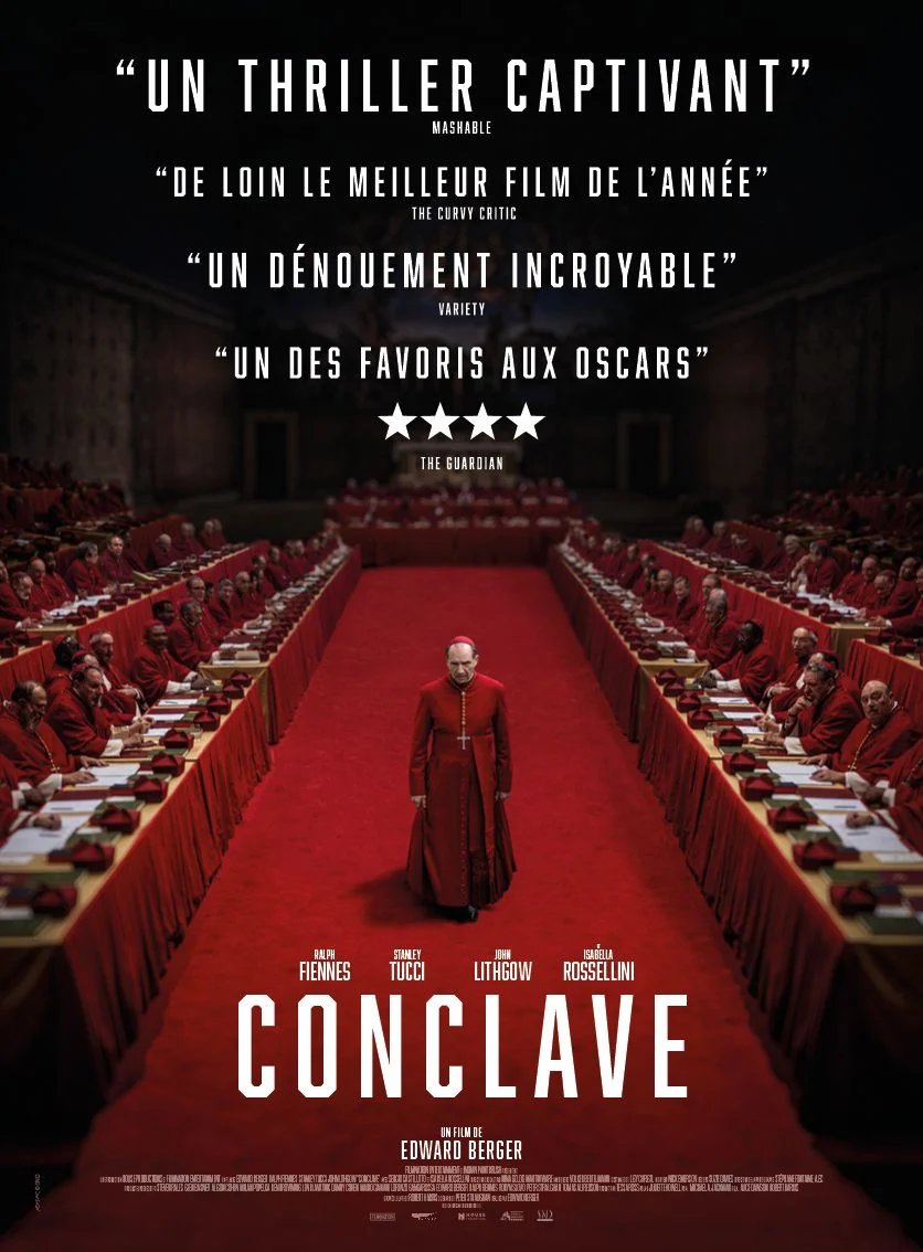 Louis9C's tweet photo. Mon coup de cœur cinéma de l'année ! Une immersion fascinante dans les coulisses d’un #Conclave palpitant, entre coups bas, stratégies et suspense jusqu’à la dernière minute. Les décors sublimes et la réalisation nous plongent dans ce scrutin unique au coeur des cardinaux #cinéma https://t.co/zMkVzoDq7x