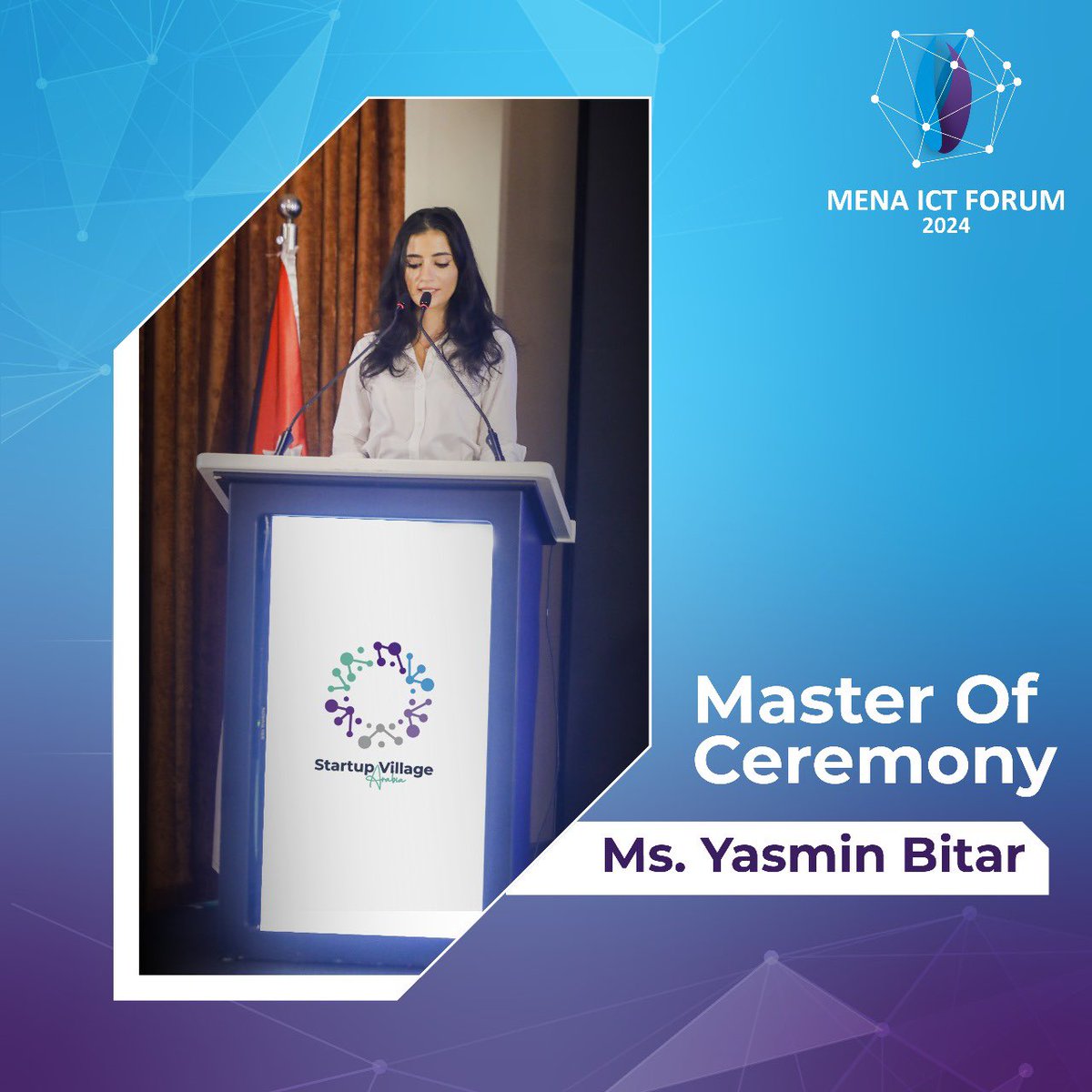 The success of MENA ICT Forum 2024 wouldn’t have been the same without the outstanding contributions of Mrs. Zain Asfour and Ms. Yasmin Bitar as our Masters of Ceremony

Their professionalism, energy, and seamless hosting skills kept the audience engaged with the sessions.