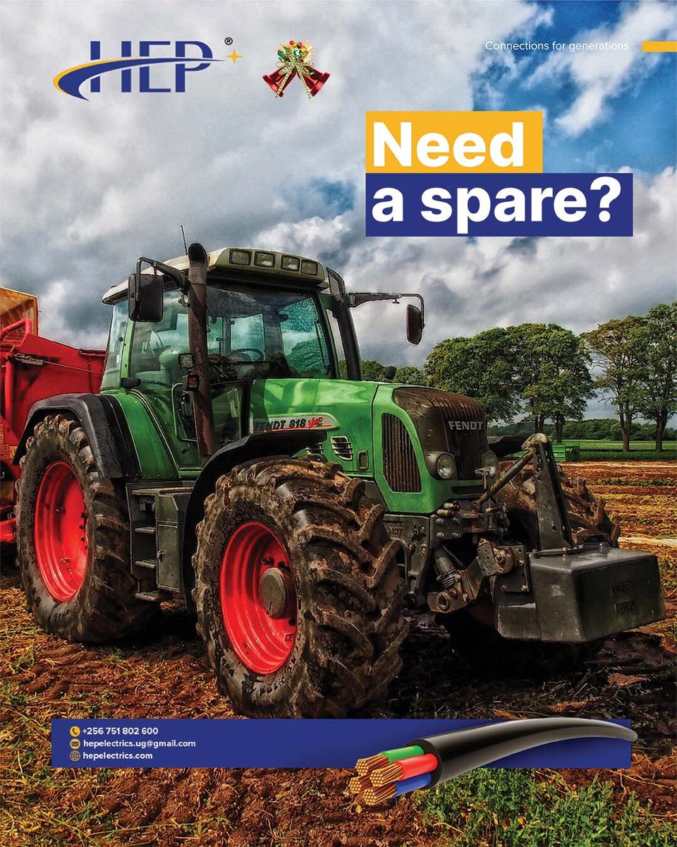 HEPElectric's tweet photo. Get high-quality spare parts for your heavy-duty agricultural equipment. We have genuine spare parts for brands like Caterpillar, CAT, Komatsu, John Deere, &amp; more.
 
For more information, call +256 751 802 600 or email: hepelectrics.ug@gmail.com

#ElectricalEngineering
#farming https://t.co/zXxAqRPvIM